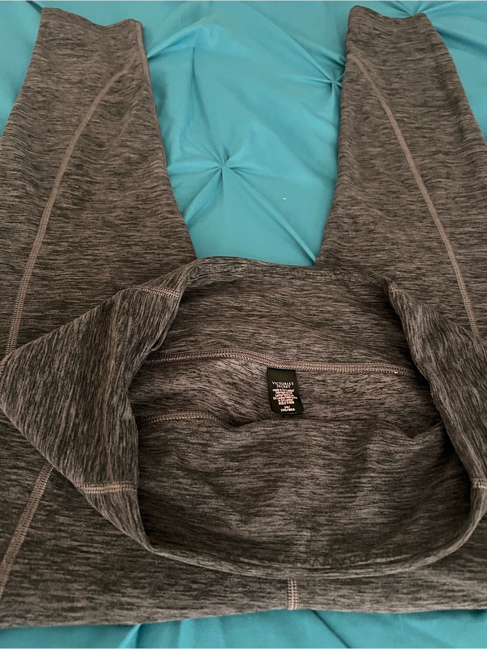 Victoria's Secret Gray and purple Heather Leggings